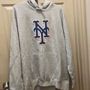 MLB GREY New York Mets Hoodie 2XL
